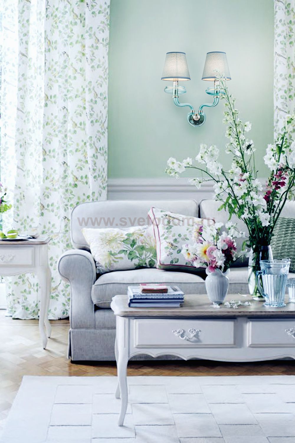 Светильник настенный бра Lucia Tucci ASHANTI W1260.2 blue