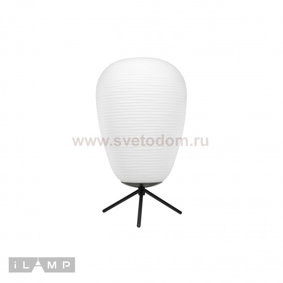 Настольная лампа iLamp Moon AТ9041-1B Белая