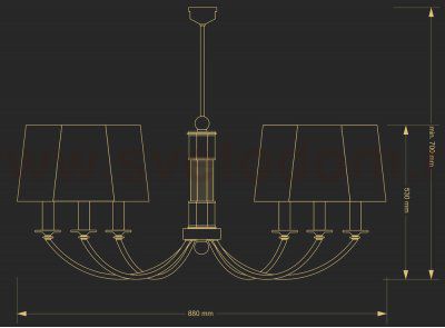 Люстра Kutek ATALIA ATA-ZW-6(Z/A)