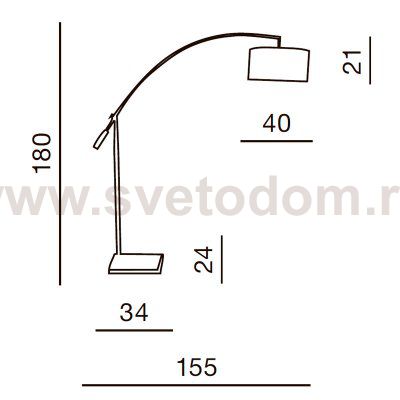Торшер Azzardo Bianca AZ0006
