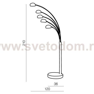 Торшер Azzardo Palp AZ0018