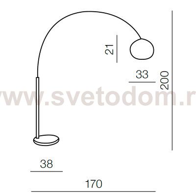 Торшер Azzardo Tosca AZ0022
