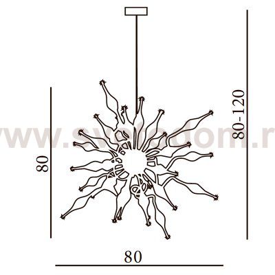 Подвесная люстра Azzardo Pipes AZ0040