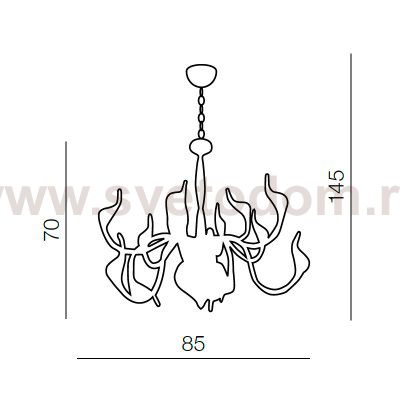 Подвесная люстра Azzardo Snake 2 AZ0043
