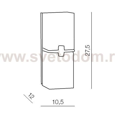 Настенный светильник Azzardo Cross 2 AZ0085