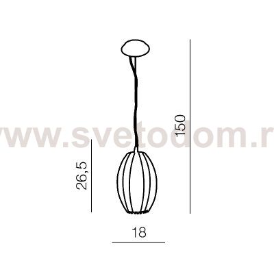 Подвесная люстра Azzardo Elba pendant AZ0158