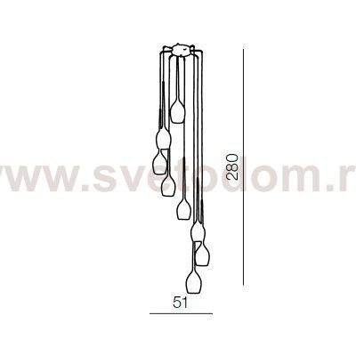 Подвесной светильник Azzardo Izza 8 AZ0159