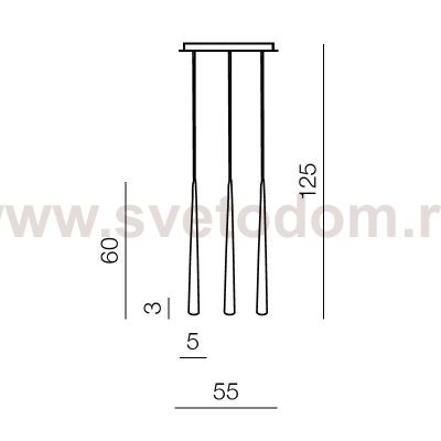 Подвесной светильник Azzardo Stylo 3 AZ0207