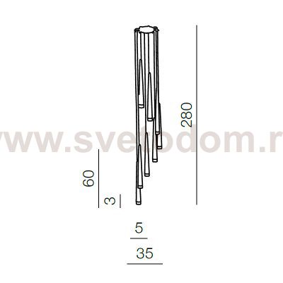 Подвесной светильник Azzardo Stylo 8 AZ0209