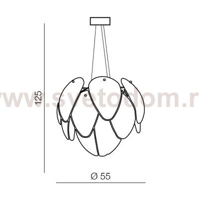 Подвесная люстра Azzardo Antires AZ0472