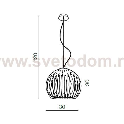 Подвесная люстра Azzardo Arcada M AZ0481