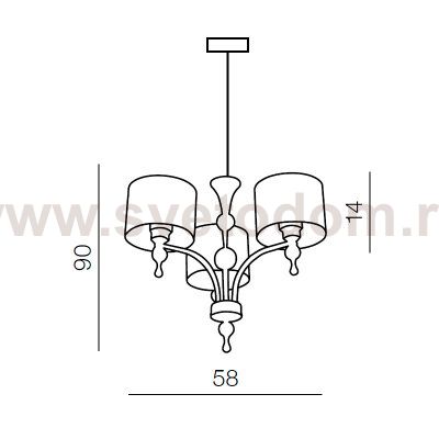 Подвесная люстра Azzardo Impress 3 AZ0498
