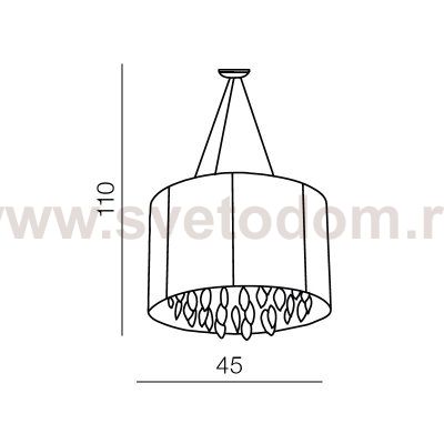 Подвесная люстра Azzardo Sidney round AZ0510