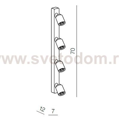 Спот Azzardo Tomi 4 PR AZ0665
