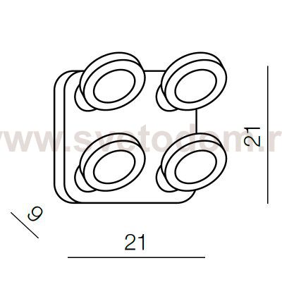 Спот Azzardo Enzo 4KW AZ0674