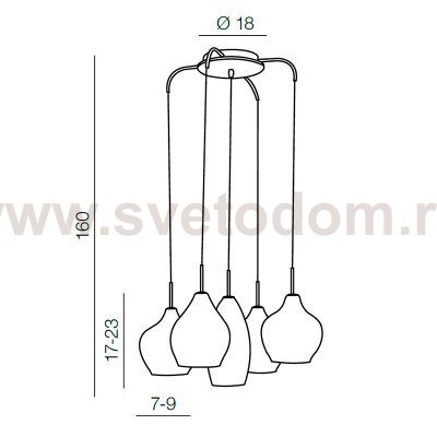 Подвесной светильник Azzardo Amber milano AZ0722