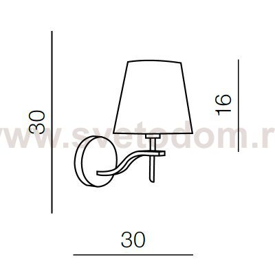 Настенный светильник Azzardo Princessa wall AZ0723