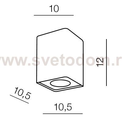 Накладной светильник  Azzardo Nino 1 AZ0736