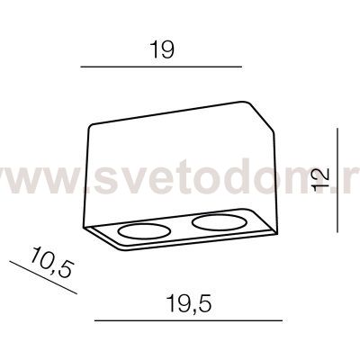 Накладной светильник  Azzardo Nino 2 AZ0737