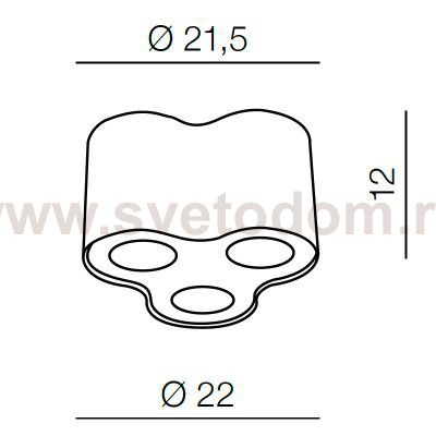 Накладной светильник  Azzardo Neos 3 AZ0742