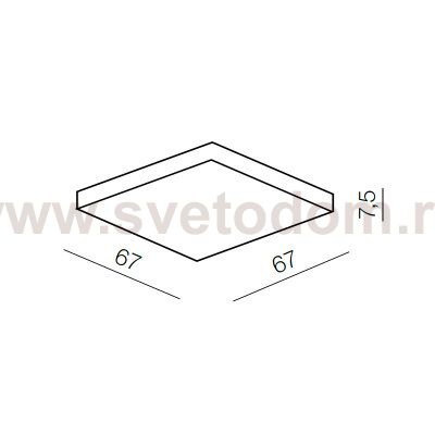 Накладной светильник  Azzardo Piso 67 AZ0756