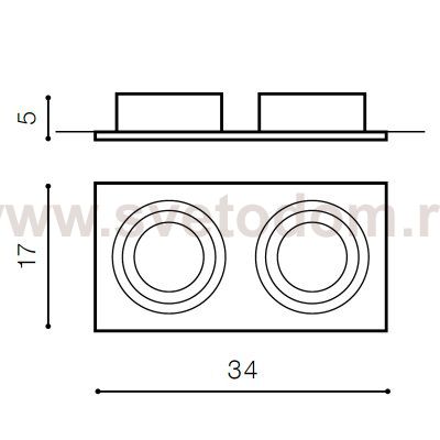Встраиваемый светильник Azzardo Siro 2 AZ0772