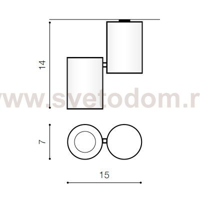 Накладной светильник Azzardo Lalo AZ0789