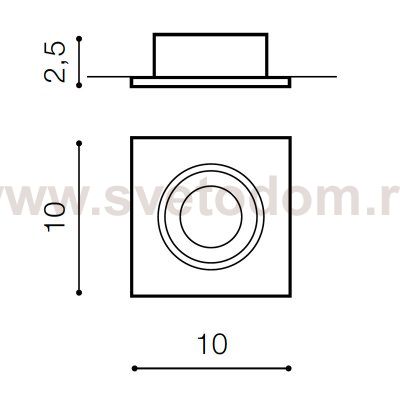 Встраиваемый светильник Azzardo Editta AZ0807
