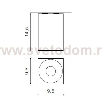 Накладной светильник Azzardo Hugo AZ0827