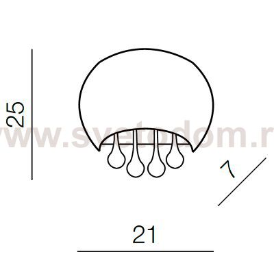 Настенный светильник Azzardo Burn wall AZ0911