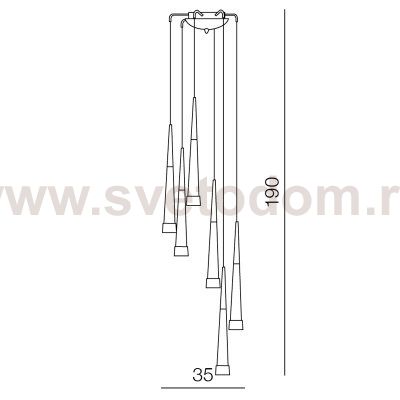Подвесной светильник Azzardo Brina 6 AZ0934
