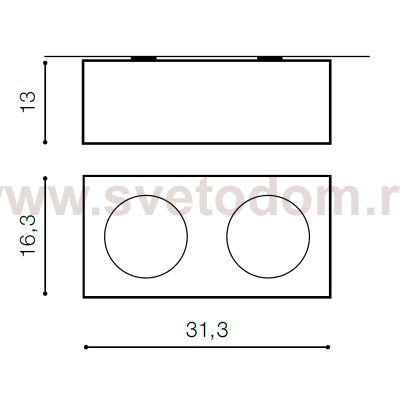 Накладной светильник  Azzardo Paulo 2 230V AZ0961