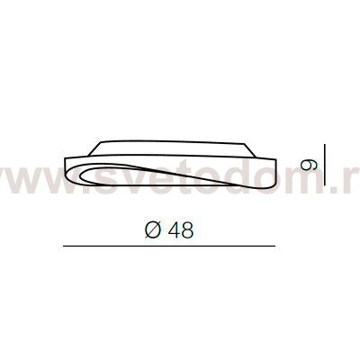 Накладной светильник  Azzardo Circulo 48 top AZ0983
