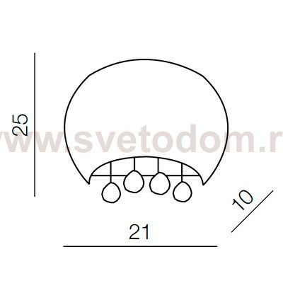 Настенный светильник Azzardo Caldo wall AZ1004