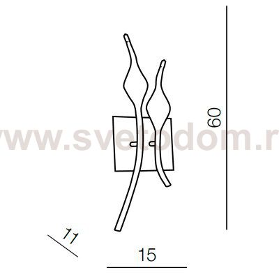 Настенный светильник Azzardo Snake wall AZ1018