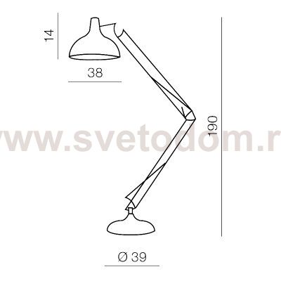 Торшер Azzardo Gunnar AZ1026