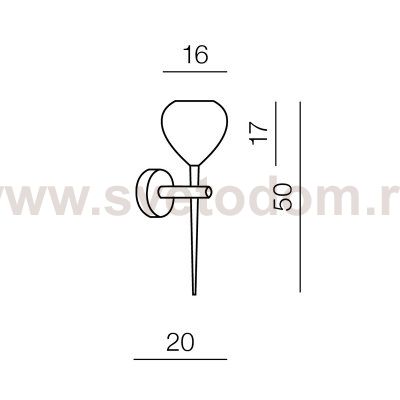 Настенный светильник Azzardo Aga wall AZ1074