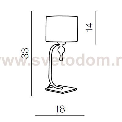 Настольная лампа Azzardo Impress table AZ1107