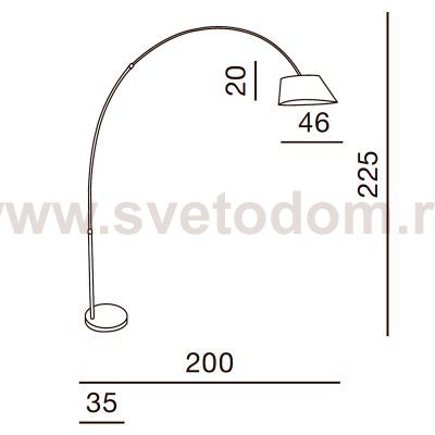 Торшер Azzardo Bard AZ1125