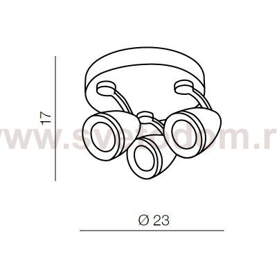 Спот Azzardo Albico 3 round AZ1243