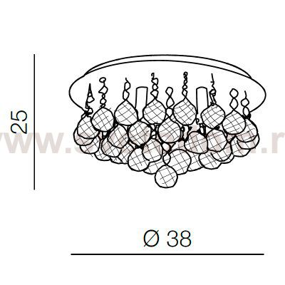 Потолочная люстра Azzardo Bolla 38 AZ1286
