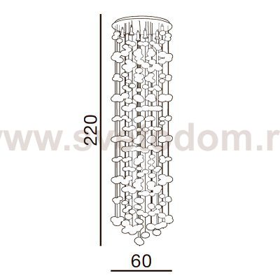Подвесная люстра Azzardo Luvia 220 XXL AZ1296