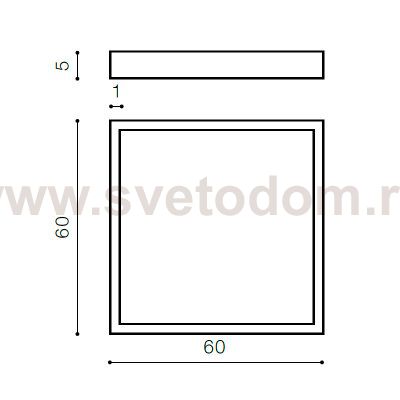 Накладная рамка для светильника Azzardo Panel frame AZ1314