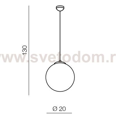 Подвесная люстра Azzardo White ball 20 AZ1325
