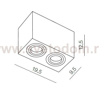 Накладной светильник Azzardo Eloy 2 AZ1354