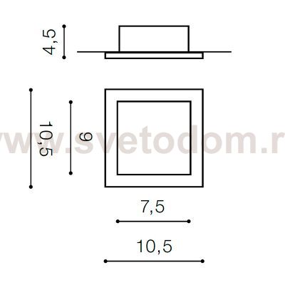Встраиваемый светильник Azzardo Minorka AZ1362