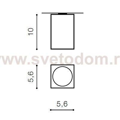 Накладной светильник  Azzardo Mini Square AZ1382