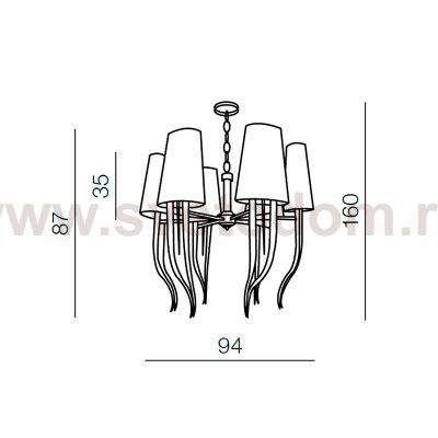 Подвесная люстра Azzardo Diablo 6 big AZ1390