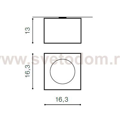 Накладной светильник  Azzardo Paulo 1 230V AZ1442