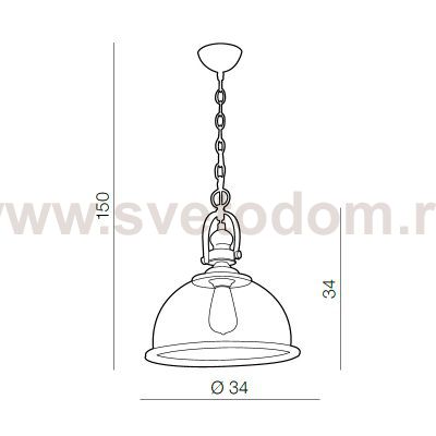 Подвесная люстра Azzardo Clare AZ1656